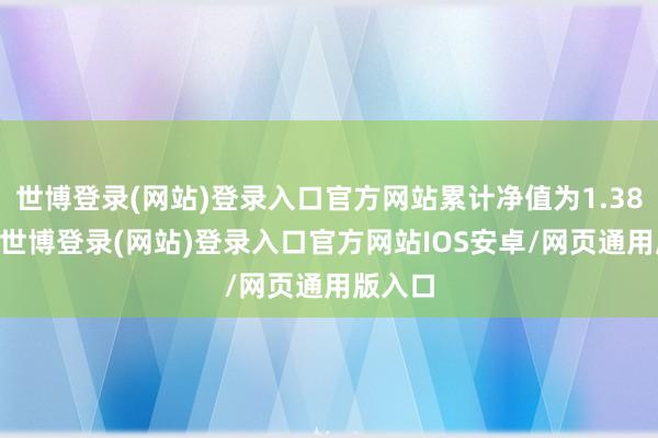 世博登录(网站)登录入口官方网站累计净值为1.3847元-世博登录(网站)登录入口官方网站IOS安卓/网页通用版入口